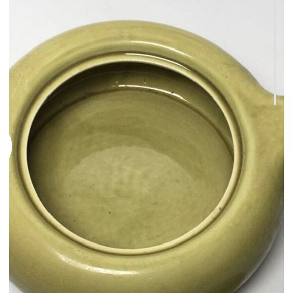 Russell Wright Mid Century American Modern Chartreuse Covered Yellow Casserole - Picture 3 of 7